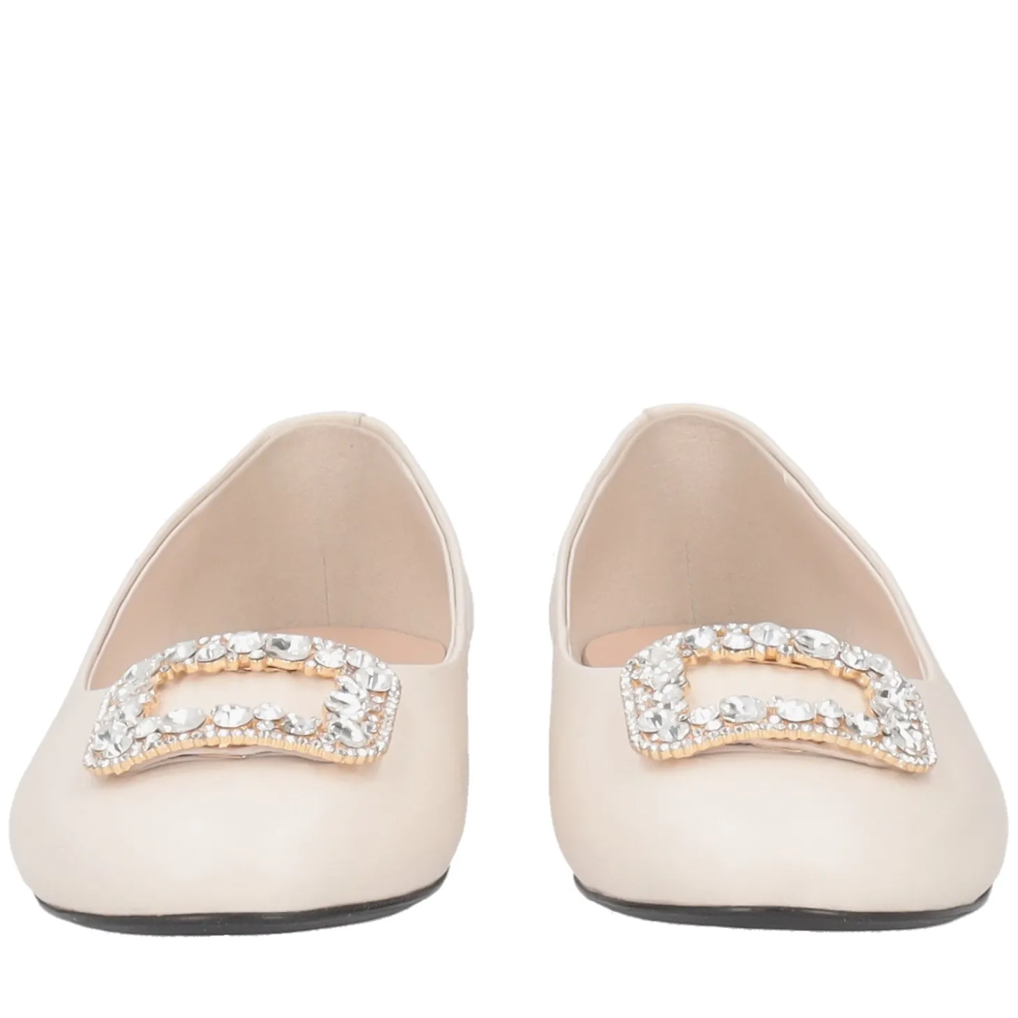 Ballerina Goldie con accessorio strass colore avorio
