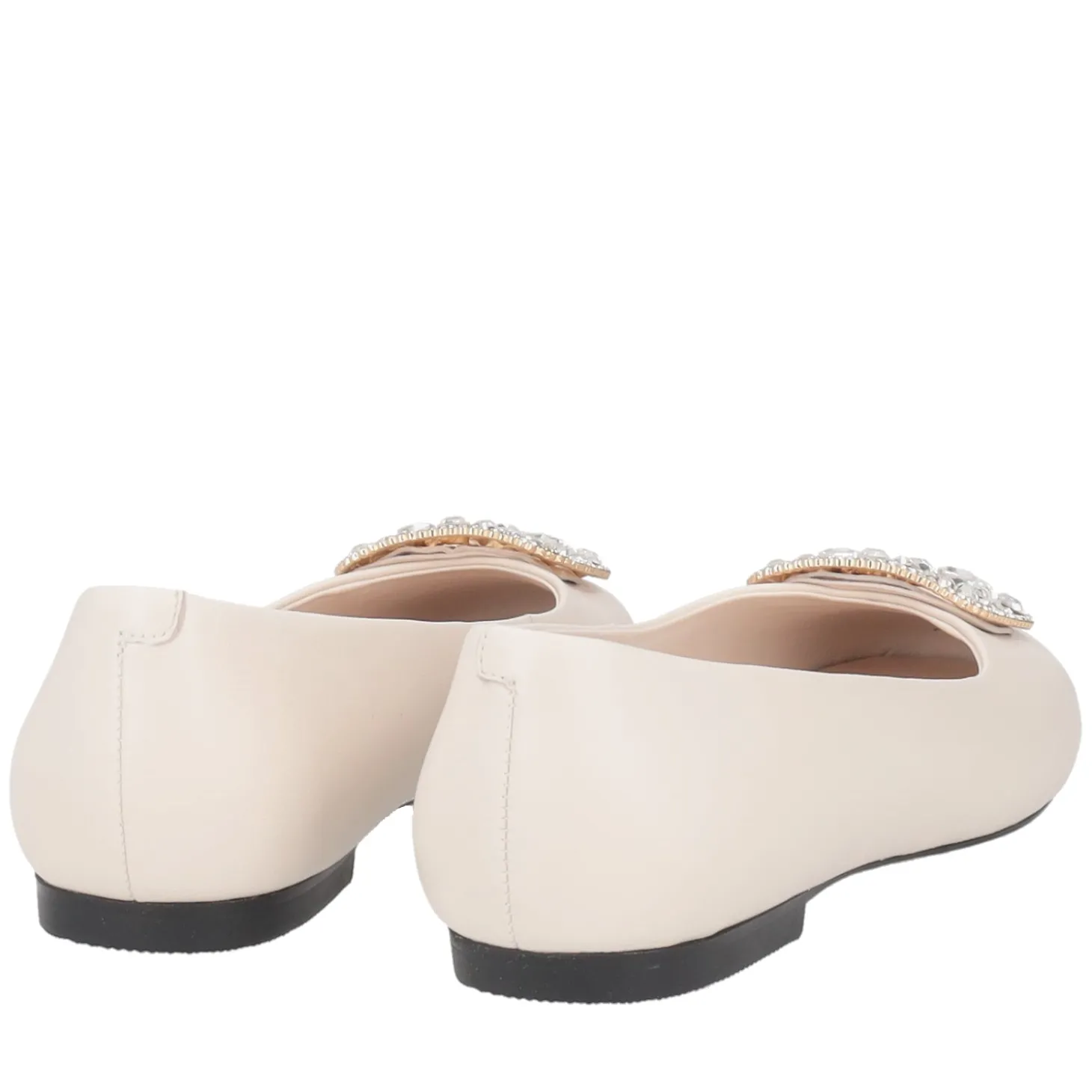 Ballerina Goldie con accessorio strass colore avorio