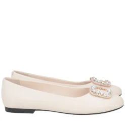 Ballerina Goldie con accessorio strass colore avorio