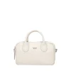 Bauletto Olivia in pelle con tracolla colore avorio