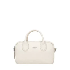 Bauletto Olivia in pelle con tracolla colore avorio