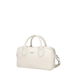 Bauletto Olivia in pelle con tracolla colore avorio