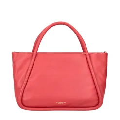 Borsa a mano Cloe con tracolla colore corallo