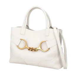 Borsa a mano grande Cecilia colore bianco