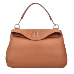 Borsa a mano grande Rebecca in pelle colore cuoio