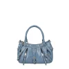 Borsa a mano Lea in pelle colore blu