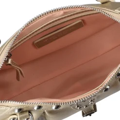 Borsa a mano Lea in pelle colore oro