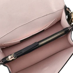 Borsa a spalla Denise con accessorio gioiello colore nero