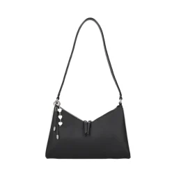 BORSA A SPALLA LOVE CON DETTAGLI CUORE COLORE NERO