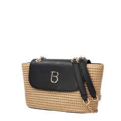Borsa a tracolla con pattina Parigi colore nero