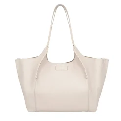 Borsa grande con intreccio Marcella colore avorio