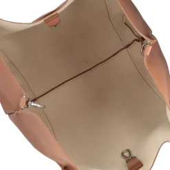Borsa grande con intreccio Marcella colore cuoio