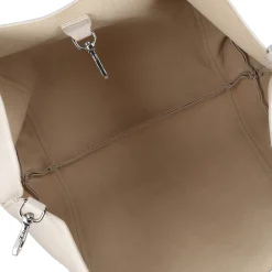Borsa grande con intreccio Marcella colore avorio