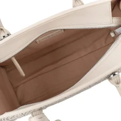 Borsa grande intrecciata Melania colore avorio