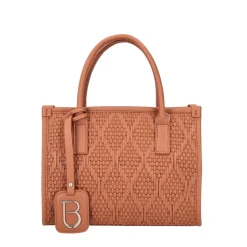 Borsa media intrecciata Melania colore cuoio