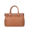 Borsa media Penelope con tracolla colore cuoio