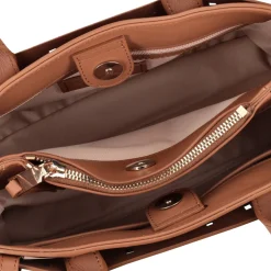 Borsa media Penelope con tracolla colore cuoio