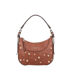 Borsa piccola con borchie Betty colore cuoio