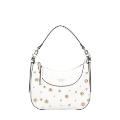 Borsa piccola con borchie Betty colore bianco