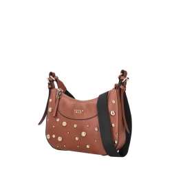 Borsa piccola con borchie Betty colore cuoio