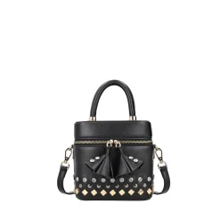 BORSA RIGIDA PALINURO CON BORCHIE COLORE NERO