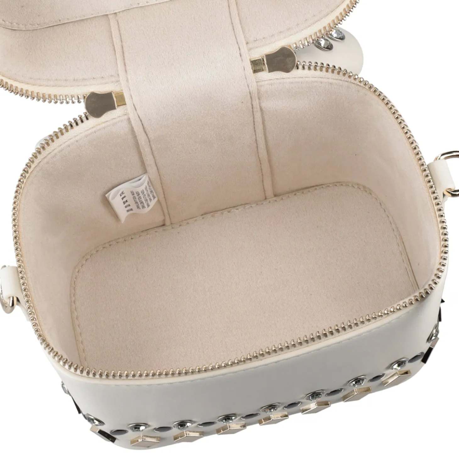 BORSA RIGIDA PALINURO CON BORCHIE COLORE BIANCO