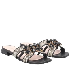 Ciabatta Nancy con accessorio colore nero
