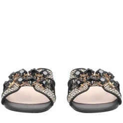 Ciabatta Nancy con accessorio colore nero