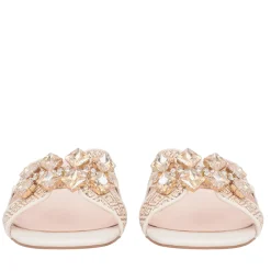 Ciabatta Nancy con accessorio colore avorio