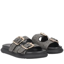 Ciabatta Skyler con microstrass colore nero