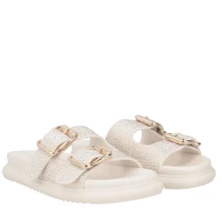 Ciabatta Skyler con microstrass colore avorio