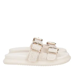 Ciabatta Skyler con microstrass colore avorio