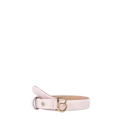 Cintura in pelle colore rosa