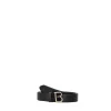 Cintura in pelle con logo tb colore nero