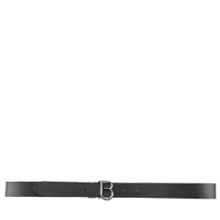 Cintura in pelle con logo tb colore oro/nero