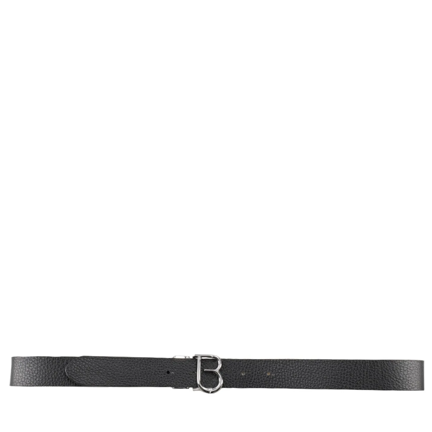 Cintura in pelle con logo tb colore oro/nero