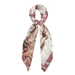 Foulard Alice con stampa colore rosa