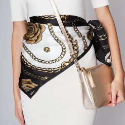 Foulard Alice in seta colore nero