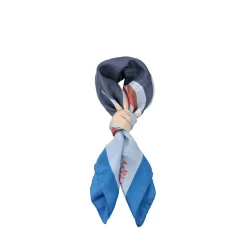 Foulard in seta Rebecca colore corallo