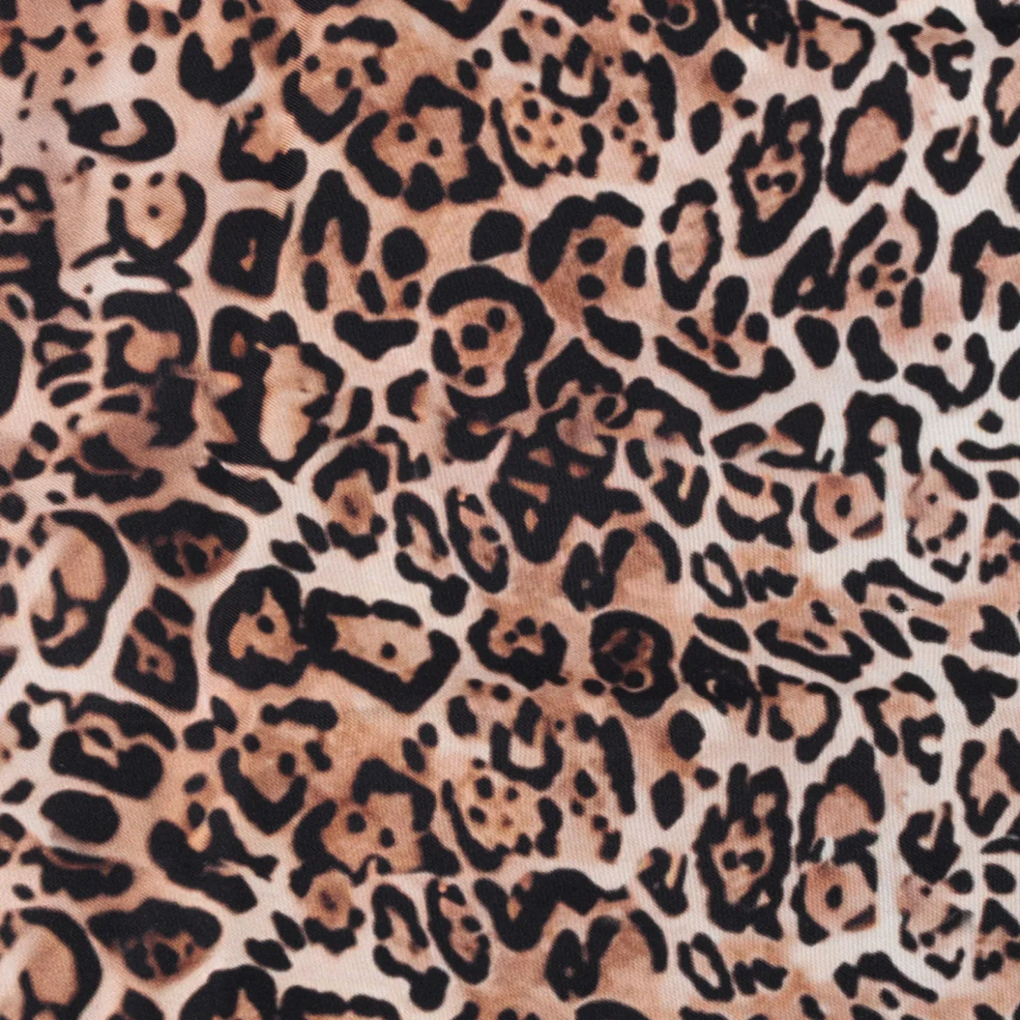 Foulard Matilde con stampa animalier colore cuoio