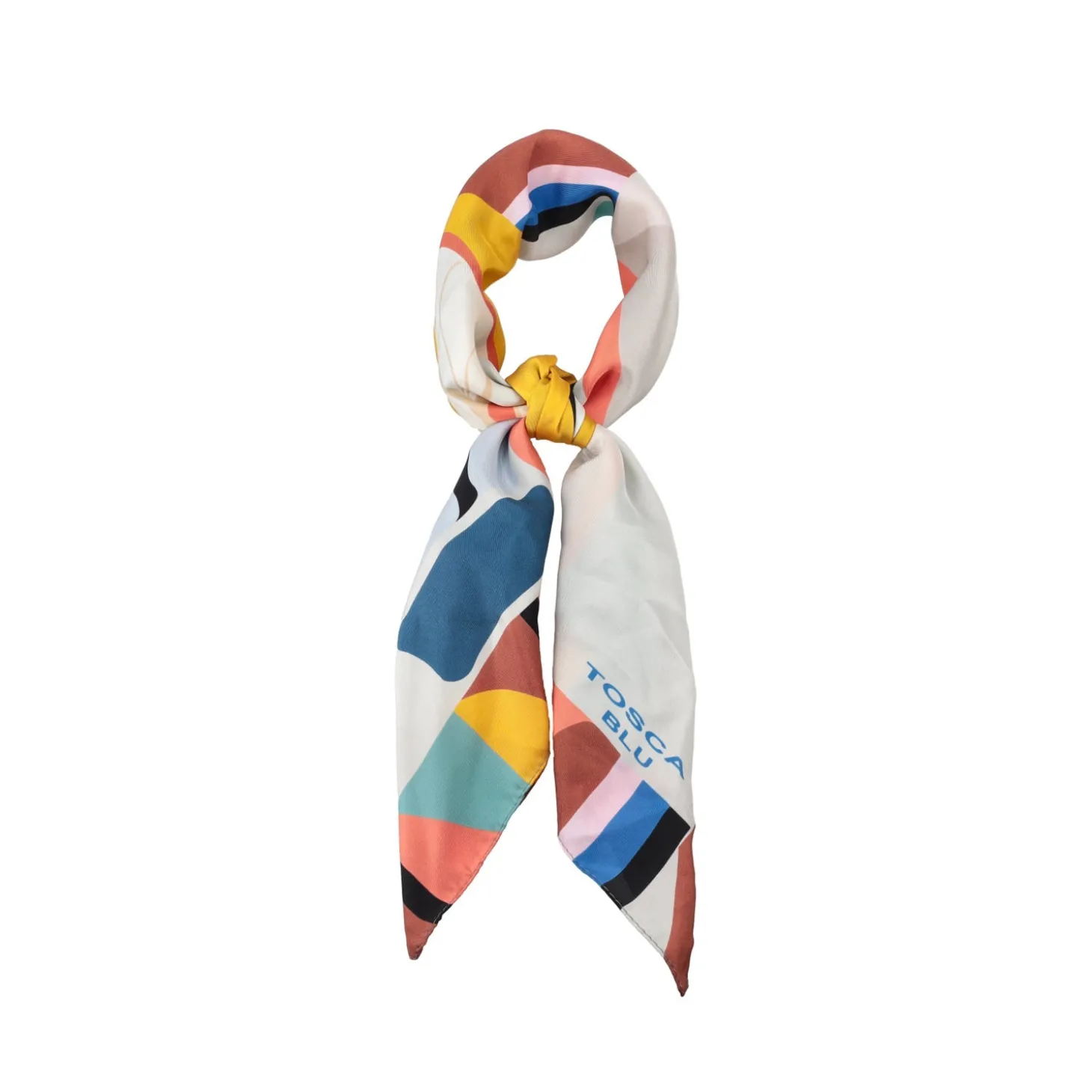 Foulard stampato colore bianco