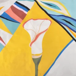 Foulard stampato colore bianco