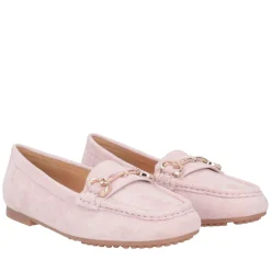 Mocassino Coco in pelle scamosciata colore cipria
