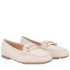 Mocassino Coco in pelle scamosciata colore avorio