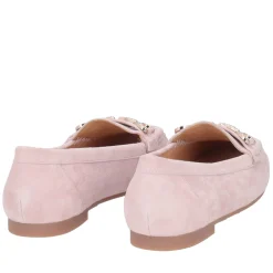 Mocassino Coco in pelle scamosciata colore cipria