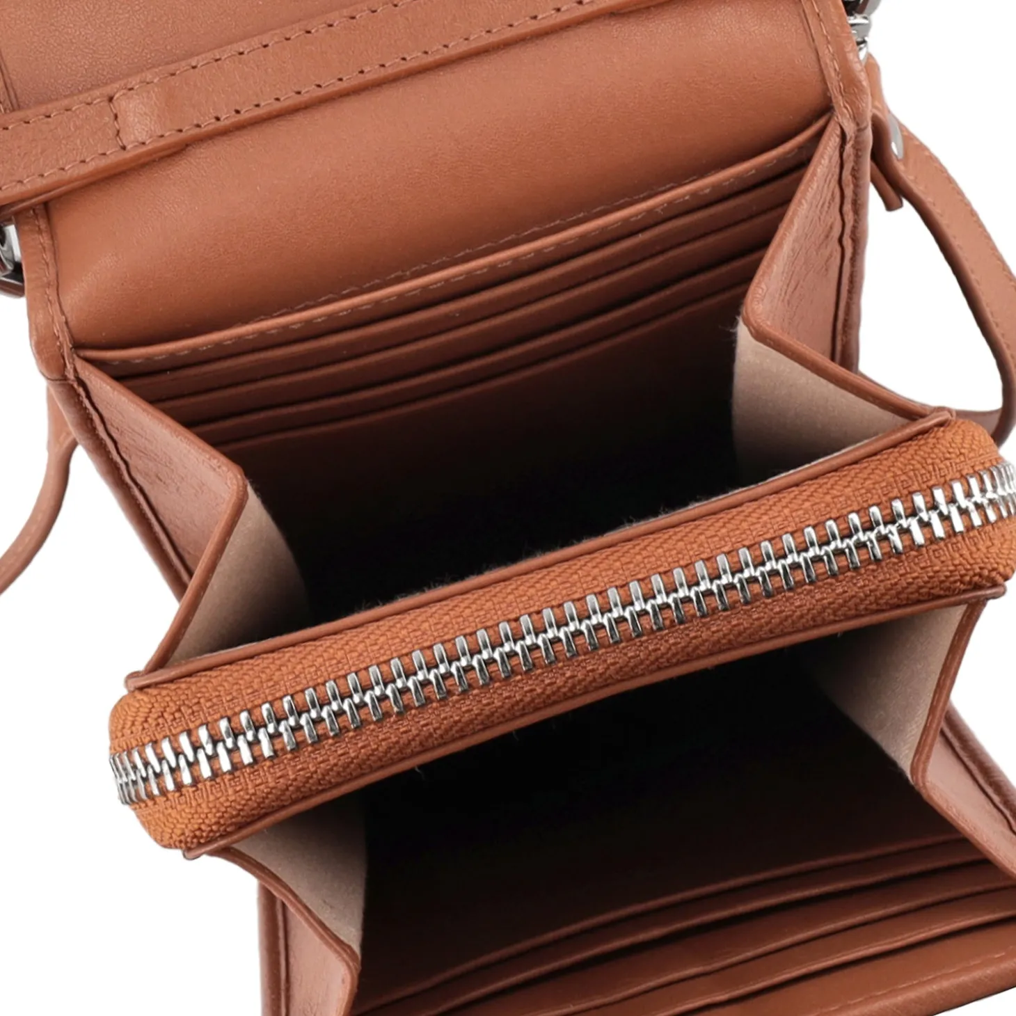 Portacelulare tiny bags colore cuoio
