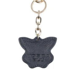 Portachiavi a farfalla con strass colore blu