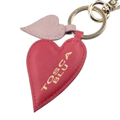 Portachiavi cuori moony bags colore rosso/rosa