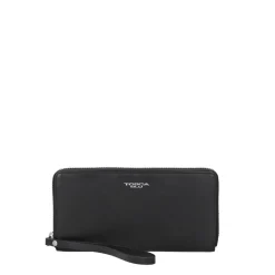 Portafoglio grande con zip tiny bags colore nero
