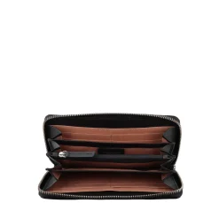 Portafoglio grande con zip tiny bags colore nero